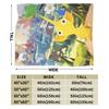 Yellow Pikmin Soft Warm Blankets  Children Plush Throw Blanket Street Trend Couch Bed Flannel Bedspread Sofa Bed Cover