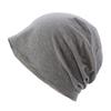 Women's Pure Cotton Windproof Beanie - Lightweight, Breathable, Solid Color Sleep Cap