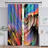 Thick 2Pieces 90% Shading Luxury 3D Abstract Space Blackout Window Curtains For Bedroom Living Room Bathroom Kicthen Door Hall