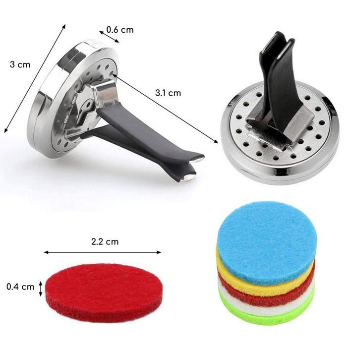 Zen'Arôme Diffuseur Voiture Arbre De Vie Clip'Arôme - Diffuseur Parfum Et Huile Essentielle - Acier Inox + 5 Buvards Réutilisables