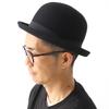 Regnuu Фетровая шляпа-котелок Дерби Котелок Плюс Верблюжья Номерная шляпа, 100% шерсть, Унисекс, Шляпа, Шляпа, Размеры, Осень/Зима, Черный, Серый, (JP, Размер, 58.5 см, Черный)