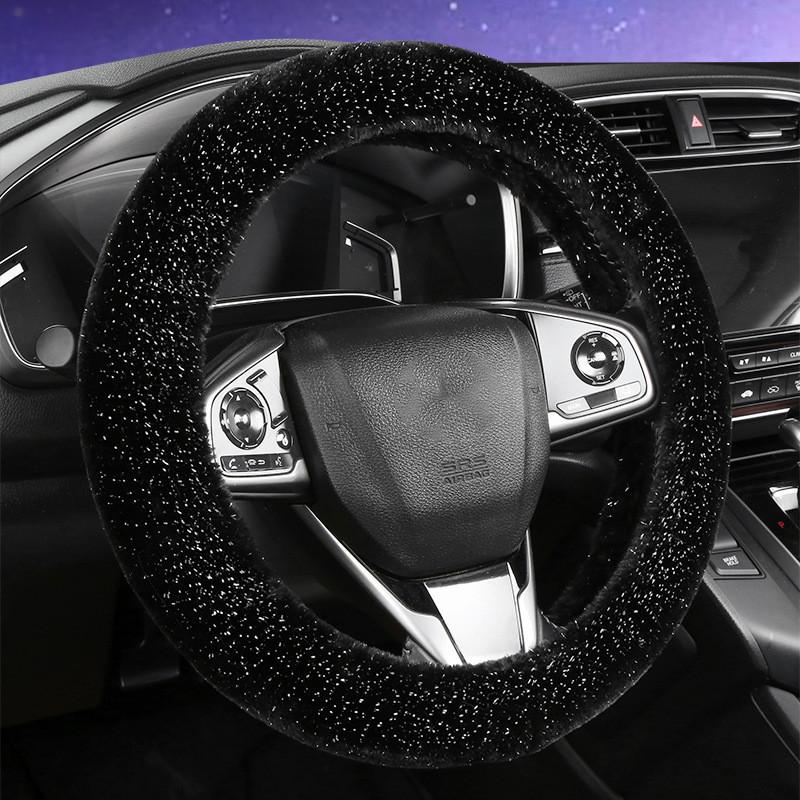 Новое поступление Плюшевый мех Чехол на руль автомобиля Толстый Теплый и Нескользящий