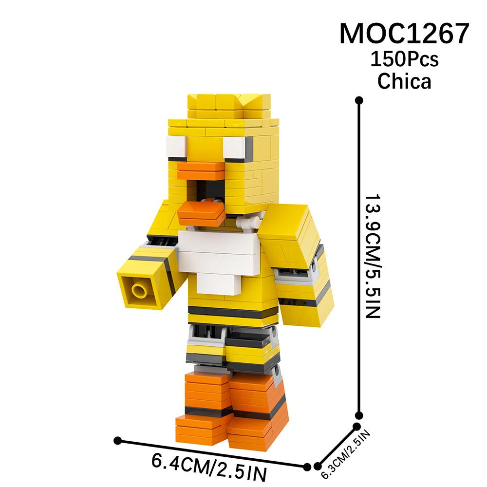 MOC 5 Ночей у Фредди Хоррор Игра Аниме Фигурка Медведь Строительный Блок Кирпич Фестиваль Рождественские Подарки Игрушки Для Детей Украшение