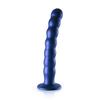 Ouch! - Silicone G-Spot Dildo with Beads - 20.5 cm