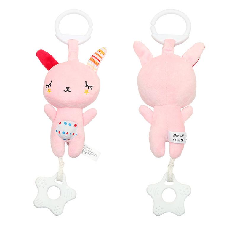 Мягкая плюшевая игрушка для младенцев, кроватка, коляска, подвесное кольцо, колокольчик, погремушка, ранняя обучающая музыкальная шкатулка