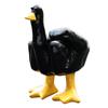 Middle Finger Little Duck Decor Resin Small Duck Sculpture 7.5cm Duck Decorative Figurine for Home Garden Desk Decoration