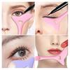 2Pcs Eyeliner Stencils Winged Eye Makeup Template for Beginners Multi-purpose Silicone Eye Makeup Tool Mascara