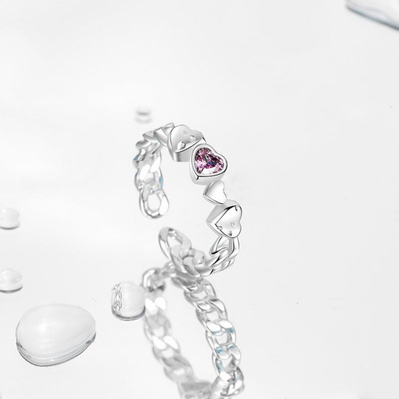 Модные блестящие фиолетовые стразы, открывающиеся кольца для пар для женщин и мужчин, винтажное регулируемое кольцо с кристаллами и звездами, ювелирные изделия Y2K