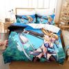 Комплект постельного белья с 3D-принтом Аниме Queen's Blade Односпальный Полуторный Двуспальный Кинг-сайз Комплект для кровати Взрослый Детский Спальня Пододеяльник Комплект Домашний Текстиль