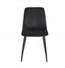 Black glamour velvet upholstered chair for living room and office Furnitex
