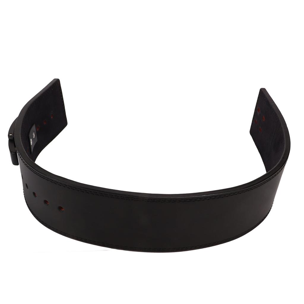 Мужской фитнес-пояс из коровьей кожи для тяжелой атлетики, силовой пояс, регулируемый пояс для бодибилдинга, протектор талии, черный