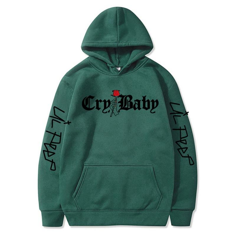 Мужские толстовки 2021 Lil.Peep Rose Cry Baby Hoodie