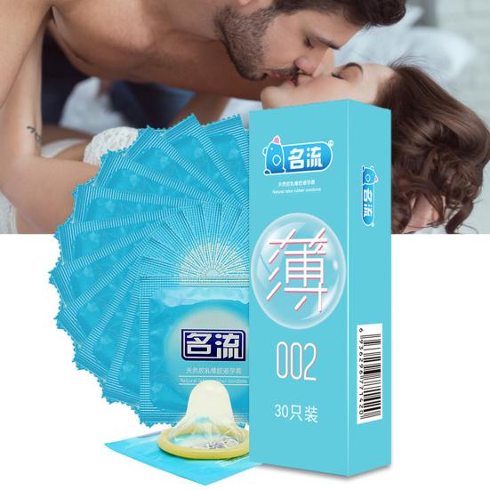 30Pcs/Box Condom Natural Soft Moist Couple Adult Sex Toys G-point Condoms for Bedroom