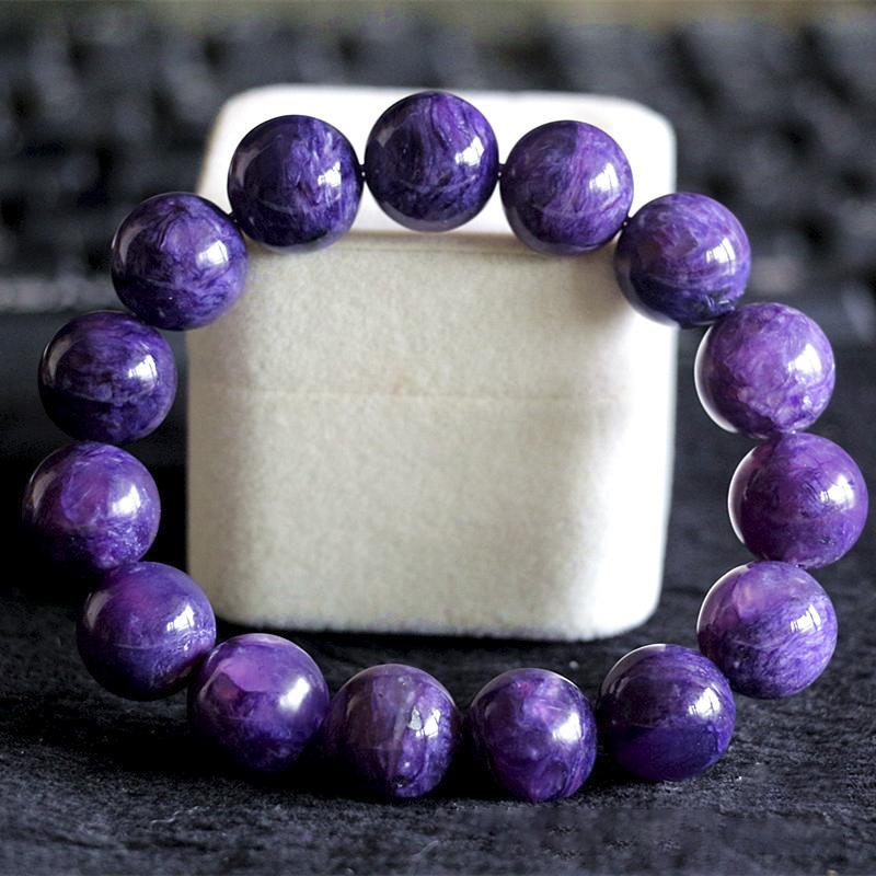 Натуральный высококачественный эластичный браслет с аметистом, браслет с рисунком дракона, аметист, нефрит, браслет для мужчин и женщин, модные подарки для пар