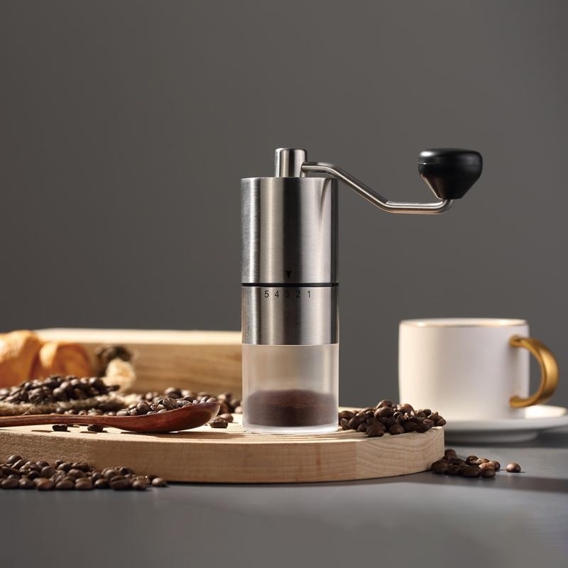 1 шт. Ручная кофемолка из нержавеющей стали, портативная домашняя кофемолка для досуга
