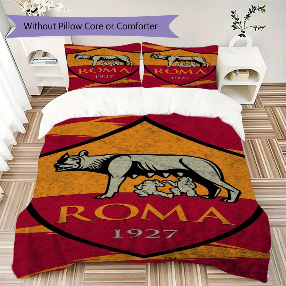 Постельное белье с узором AS Roma Комплект пододеяльник Наволочка Домашний Декор Подарок на День Рождения (1 пододеяльник + 2 наволочки без наполнителя)01