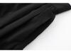 2025 Winter Women's Casual Black High-Waisted Full Skirt