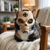 Retro Style Cat Shaped Ornament Gothic Style Cat Helmet Cool Gothic-style helmet  New Arrival