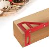 Aluminum Alloy Miter Triangle Ruler Woodworking Square Protractor 45/90 Degree 3D Multi Angle Measuring Ruler