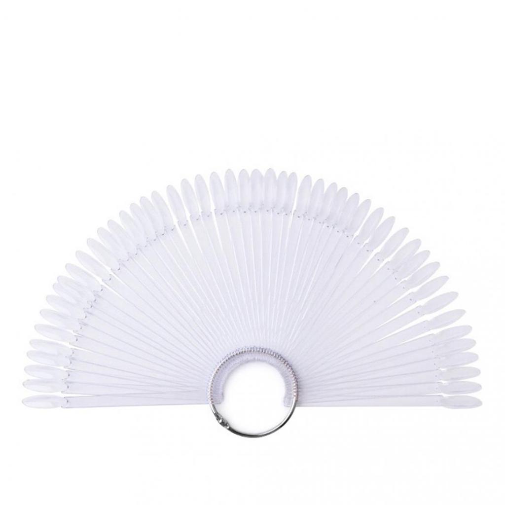 50 шт., веерообразные насадки для дизайна ногтей, польская доска, палочки для практики, маникюрный инструмент