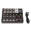 Q48 Portable 8‑Channel Stereo Audio Sound Mixer Karaoke Microphone Amplifier Console