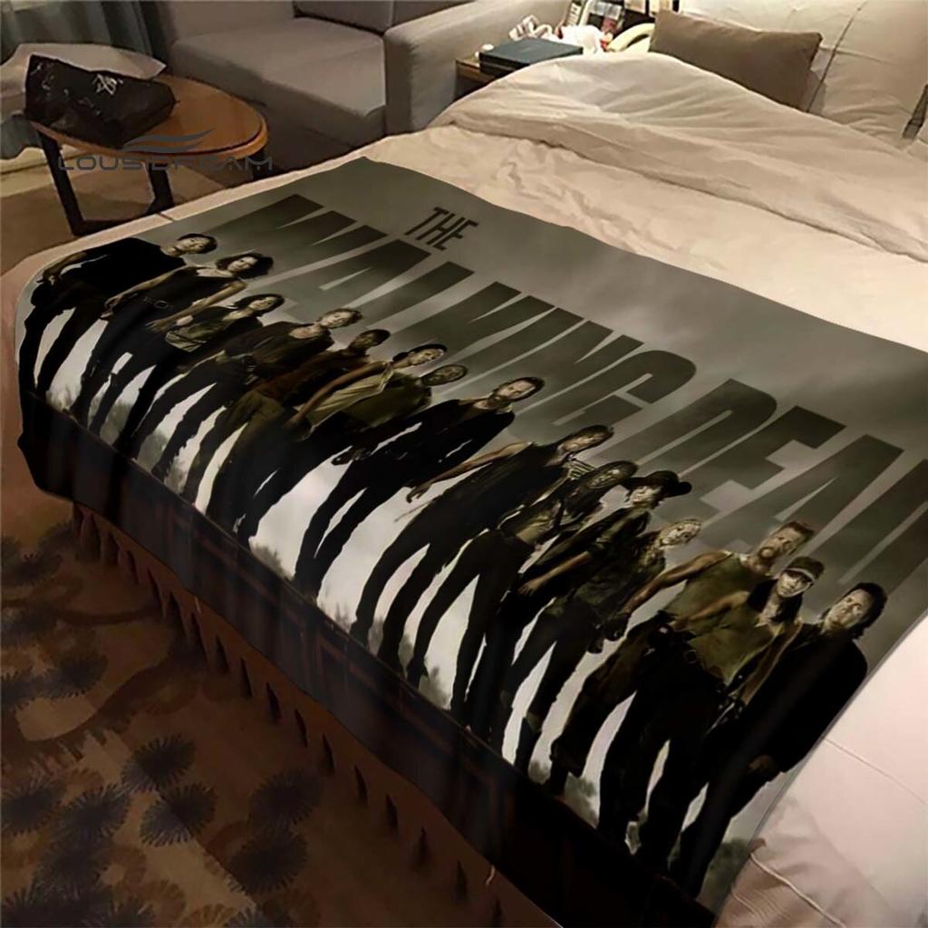 Дэрил Диксон Ходячие мертвецы Плед-накидка Ужасы Сериал Диванный плед для взрослых и детей Украшение для спальни и гостиной