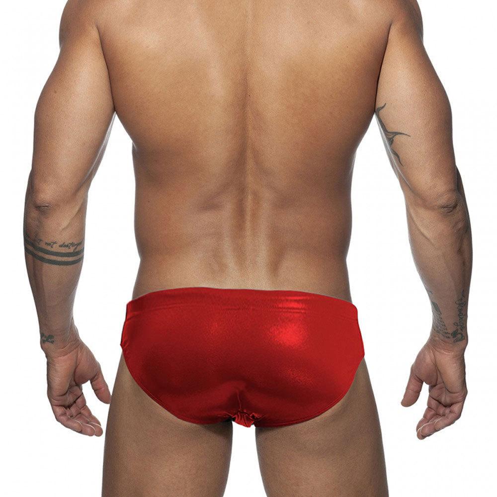 Men's Sparkly Low Waist Quick Dry Triangle Swimming Briefs