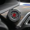 Rotary Push Start Button Cover Carbon Fiber Push Start Button Stylish Car Power Control Trim Car Button Decoration Engine Start