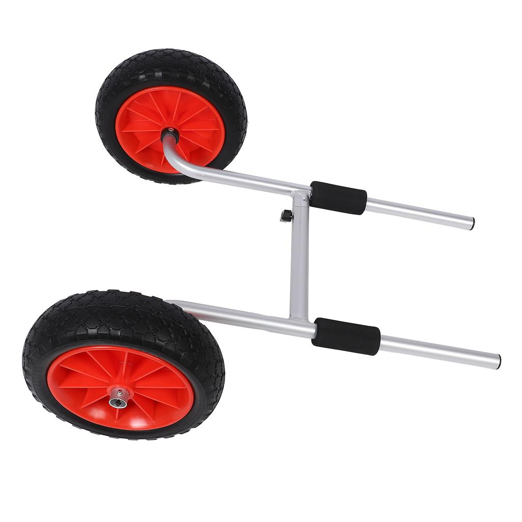 Тележка для перевозки каноэ, регулируемая, складная, 10-дюймовые шины, алюминиевая, с порошковым покрытием, для транспортировки каяка, для S