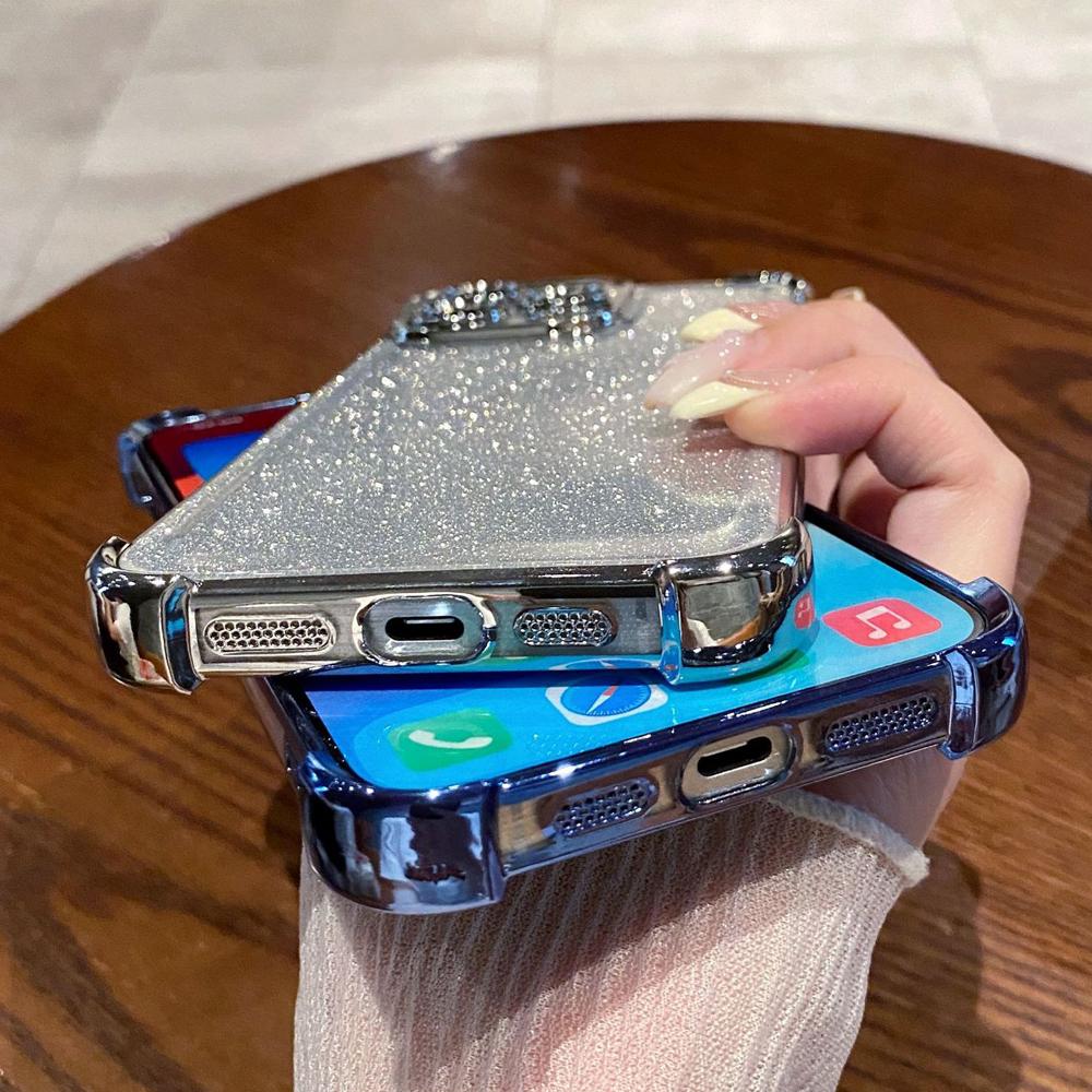 Мягкий чехол из ТПУ с блестками и градиентом для Samsung Galaxy S26 S25 S24 S23 S22 S21 S20 Ultra Plus FE Edge Блестящая крышка