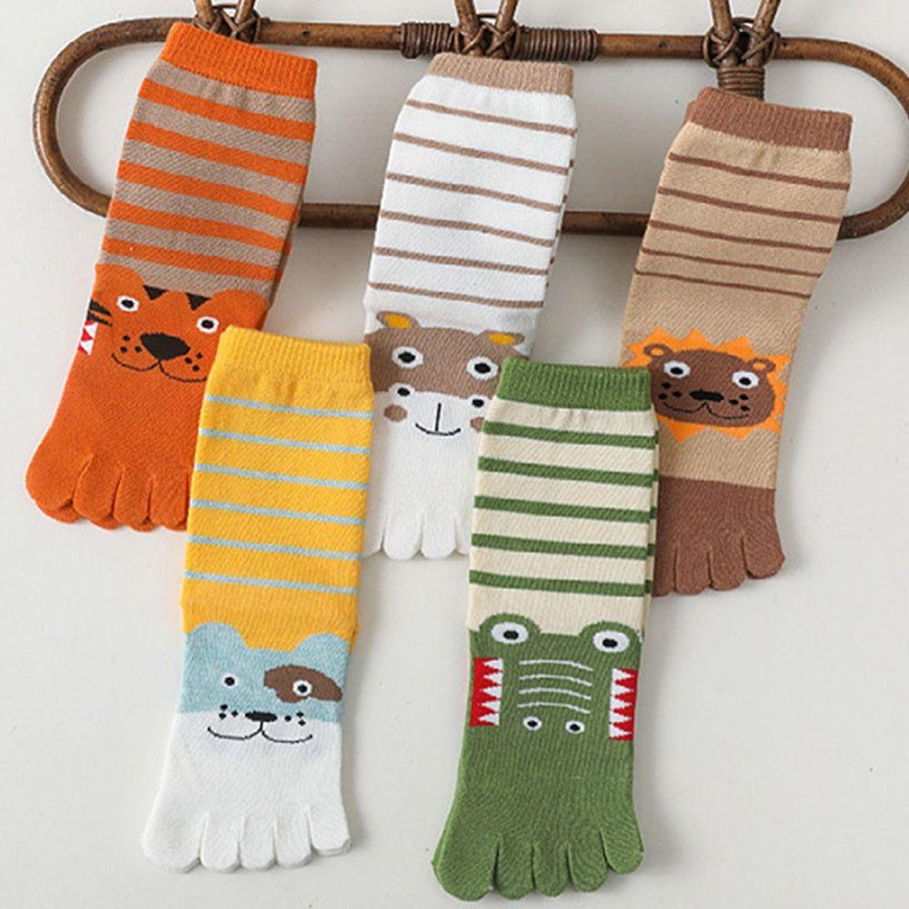 Children's Five-finger Socks Sweat-absorbing Toe Socks Comfortable Cotton Socks