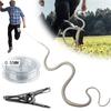47.2 Inch Funny Large Realistic Rubber Snake Prank with String Clip Fake Snake Model Halloween Tricky Toy for Garden Kids Toys