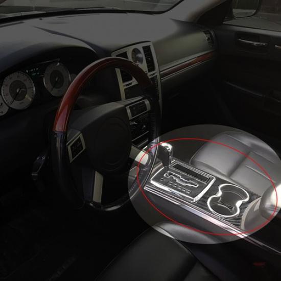 4 шт. Накладка на консоль трансмиссии из углеродного волокна для Chrysler 300