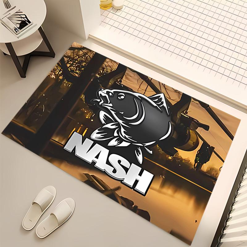 1pc Nash Tackle1 Print Area Rug - Soft, Washable Non-Slip Indoor Mat, Living Room, Home Office Decorative Rug,Office Decorative