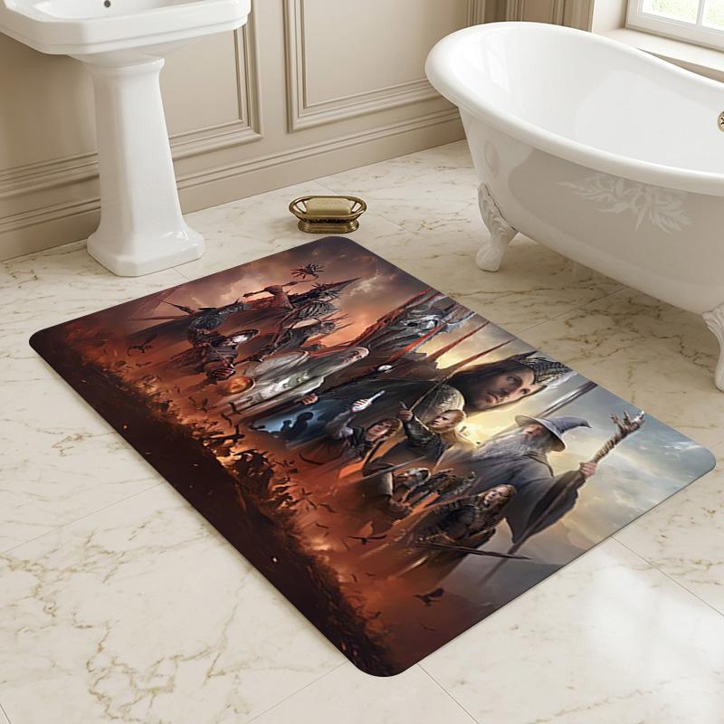 Fantasy Warriors Living Room Nonslip Area Rug Soft Carpet For Bedroom Game Playroom Sofa Office Home Decor Doormat Christmas Gift C929264