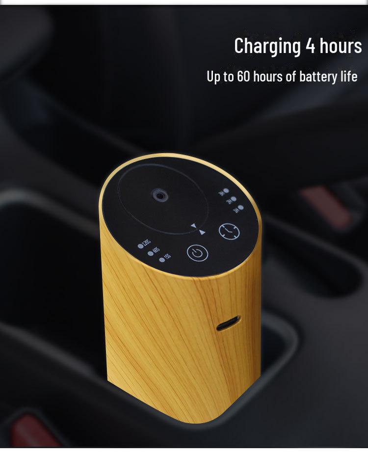 Креативный аромадиффузор с текстурой дерева для офиса и автомобиля - Настольный дизайн с большим распылением