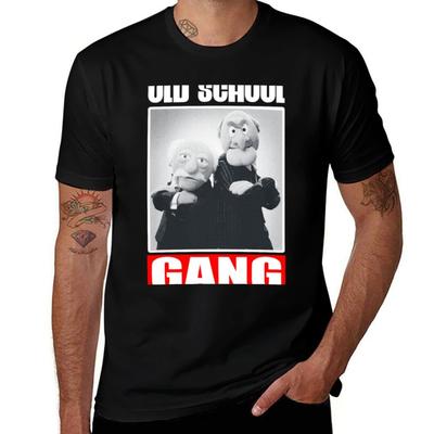 Футболка в стиле Old School Gang винтажная одежда футболка на заказ футболка с принтом винтажные смешные подарки мужская дизайнерская футболка
