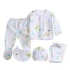 5Pcs/set Infant Baby Boy Girl Spring Cartoon Pattern Pajamas Sleepwear Underwear Clothes Sets