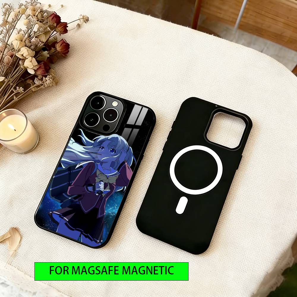 Чехол для телефона Angel Beats для iPhone 17, 16, 15, 14, 13, 12, 11 Plus, Pro, магнитный, для беспроводной зарядки Magsafe