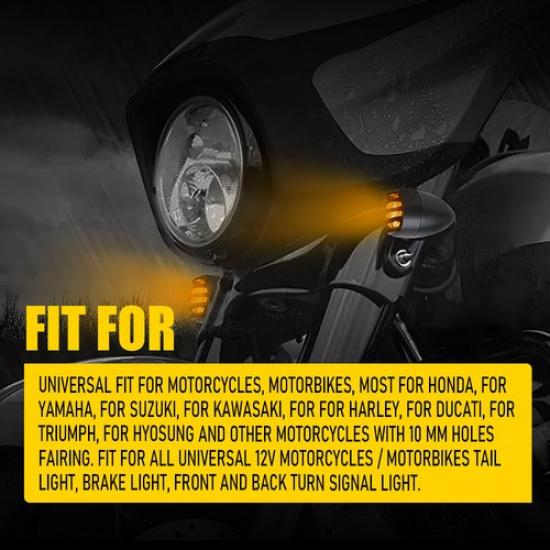 4X Для Yamaha V Star 650 950 1100 1300 Мотоцикл Поворотники Светодиодные Указатели Поворота