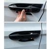For Citroen C4 Cactus 2014~ Gloss Black Outer Door Smart Handle Cover Trim ABS Protective Stickers Car Exterior Accessories