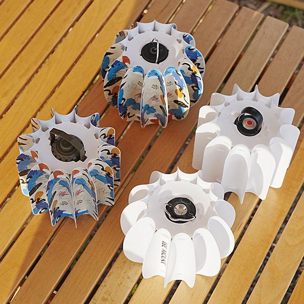 Outdoor Camping Light Shade Waterproof Atmosphere Lampshade Ultralight Outdoor Lantern Shade Pumpkin Shape Lighting Accessories