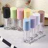 Empty Lip Glaze Container Morandi Cosmetic Container Lip Gloss Tube With Brush Travel Essentials