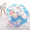1pc Sanrio Cinnamoroll & Ice Cream Fully Automatic Folding Portable Umbrella, 8 Steel Frames, Three-Fold Design, Suitable for All Seasons, Suitable fo