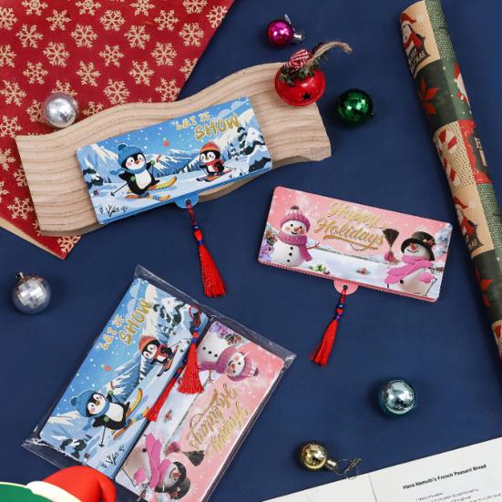 Christmas Cash Gift Envelopes Surprise Xmas Money Gift Card Holder with 6 Slots DIY