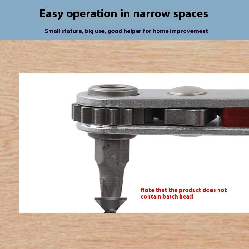 Mini Fast Ratchet Wrench Screw Batch Cross Hexagon Driver Two-way Ratchet Flat Head Screwdriver