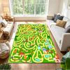 Racing Game Track Adventure Non-Slip Home Carpet Design for Office Decor Living Room Bedroom Gift