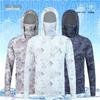 Men’s Outdoor Camouflage Sun Protection Ice Silk Sportswear with Face Covering