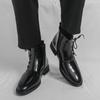 Мужские высокие черные кожаные ботинки Платье Формальный Бизнес Ретро Коричневые ботильоны Смокинг Фиолетовые Свадебные туфли Большой размер