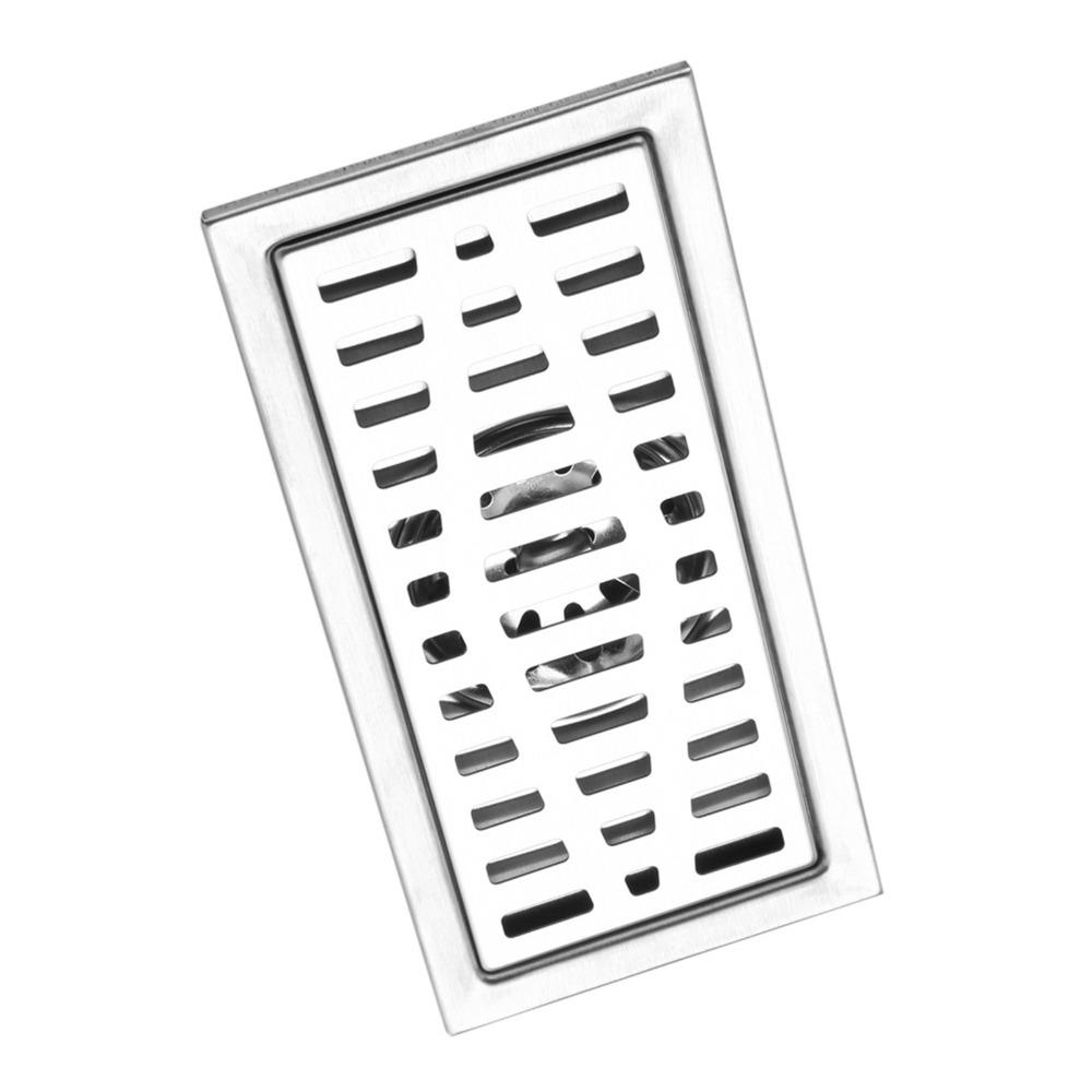 Stainless Steel Floor Drain Silver Tile Insert Drain Modern Floor Waste Grate  Kitchen